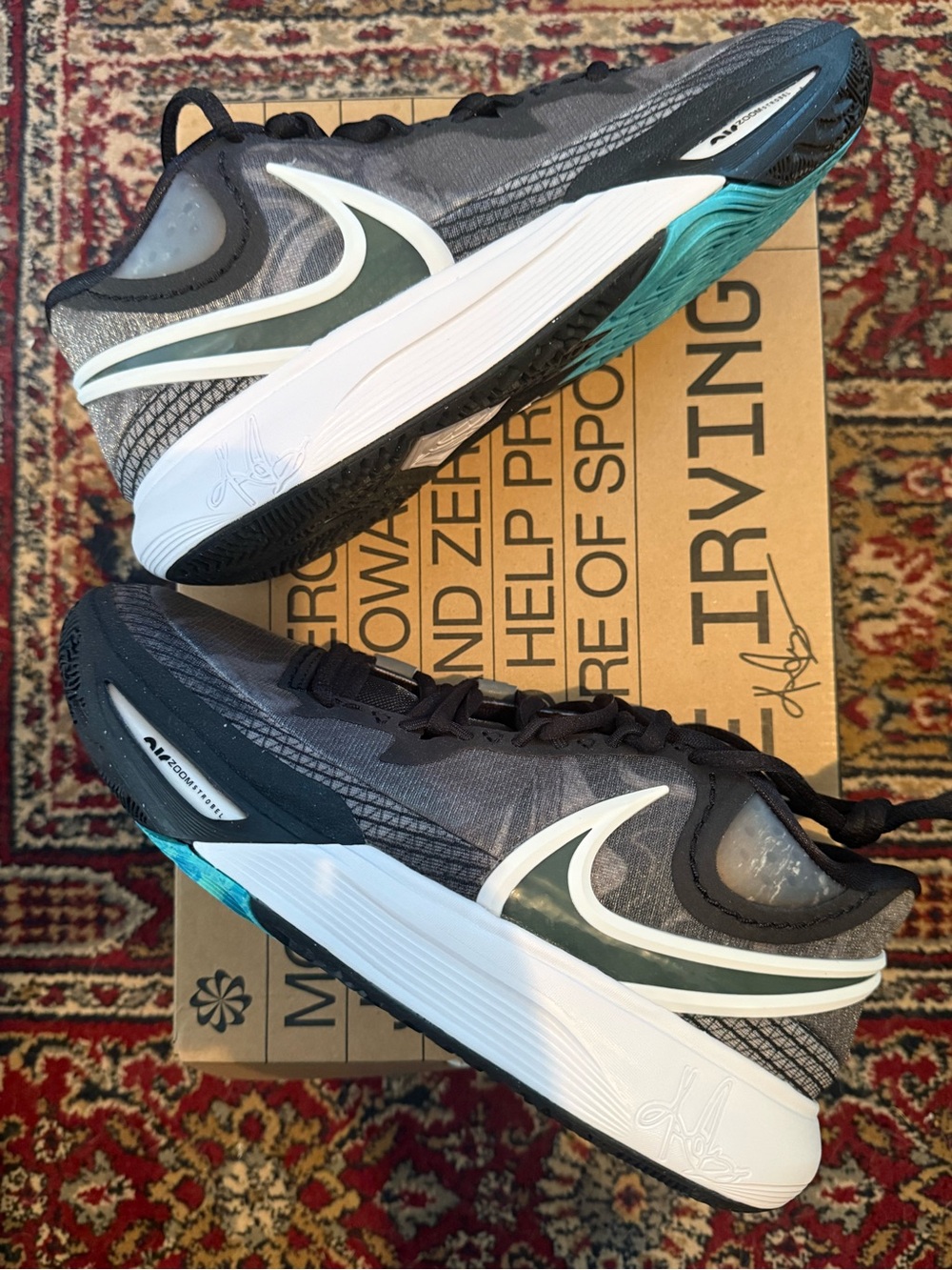 Nike Kyrie 8 Orca - Men’s Black, White & Teal Performance Sneakers